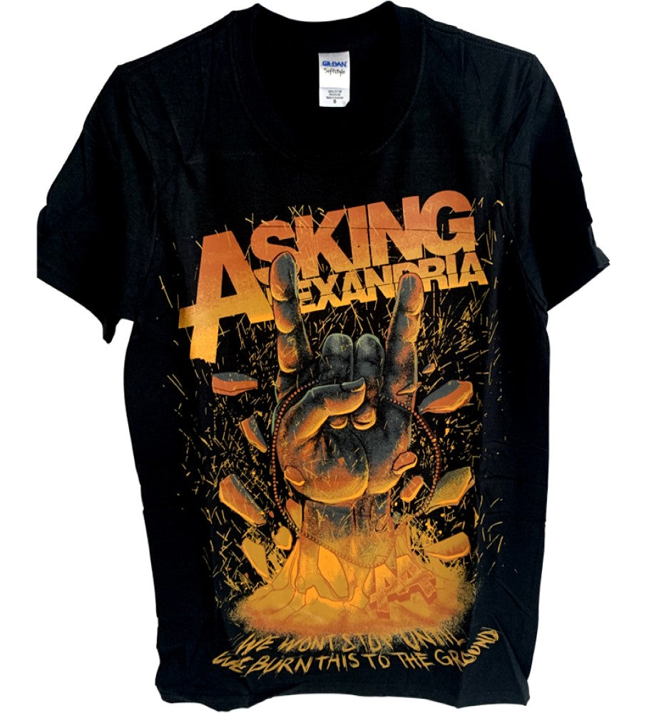 Asking Alexandria - Metal Hand Graphic Printed T-Shirt