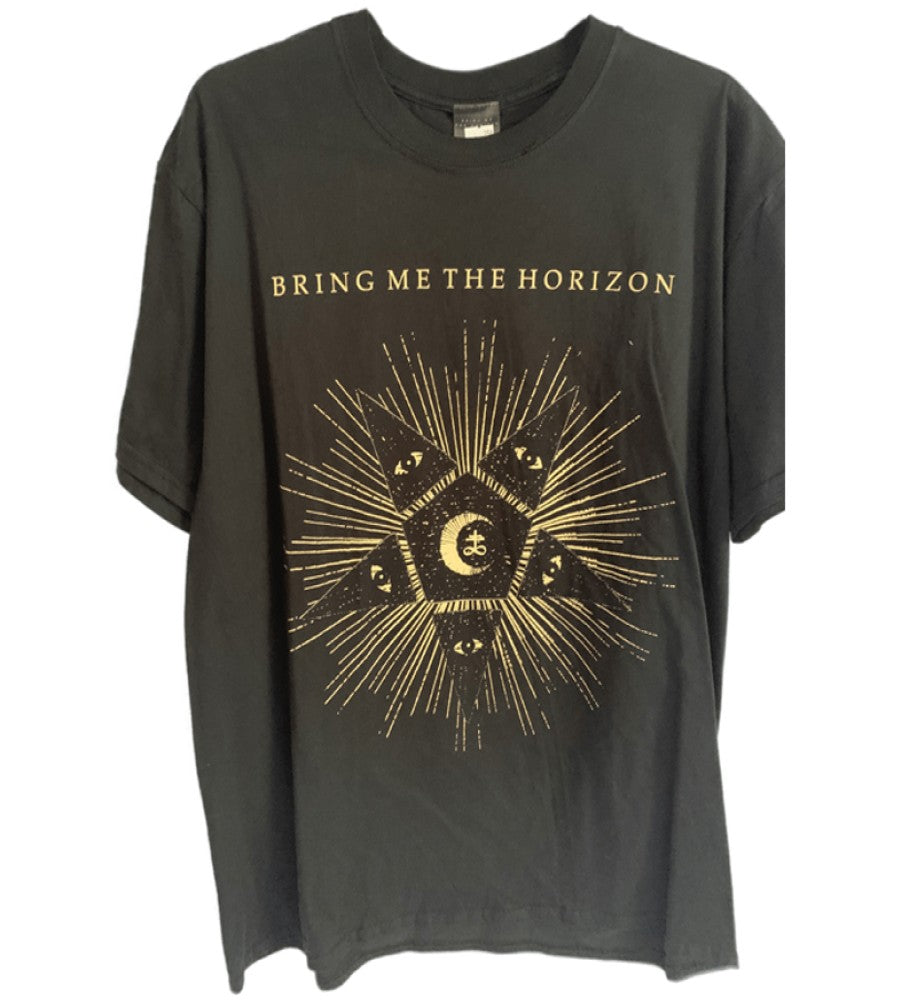 Bring Me The Horizon Black Star Front Print T-Shirt