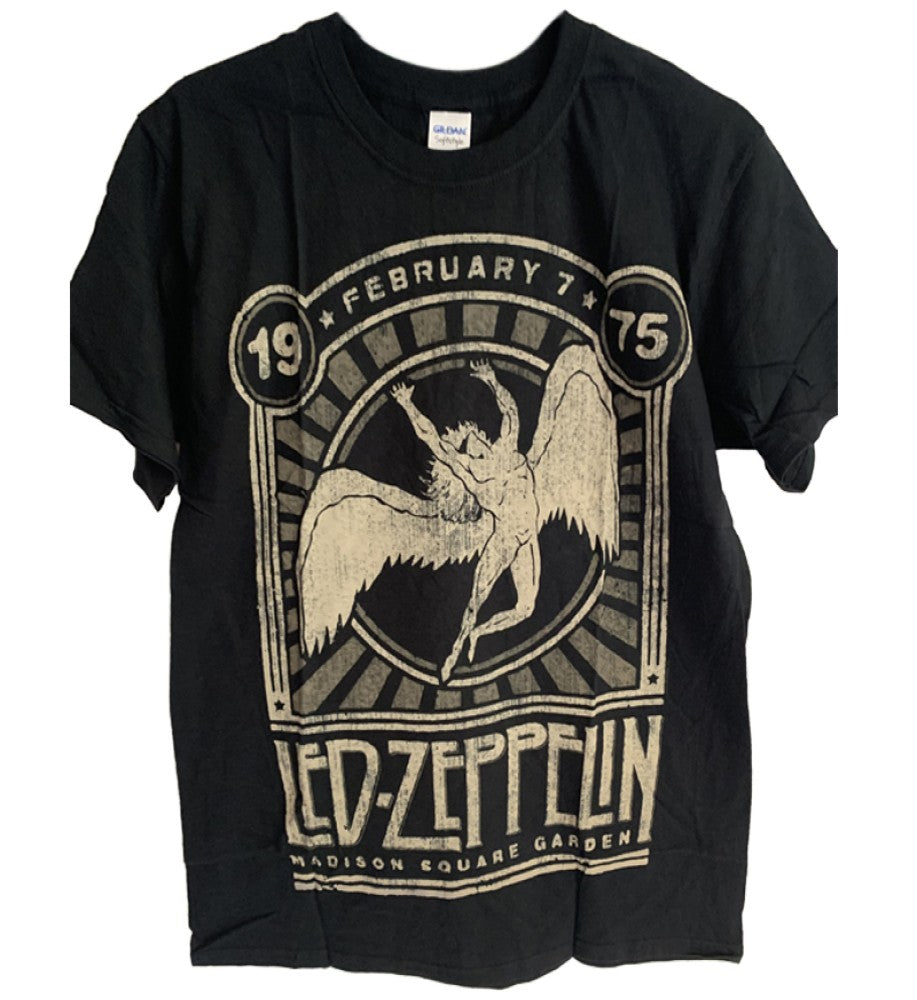 Led Zeppelin Maddison Square Graphic Print Men's T-Shirt Black