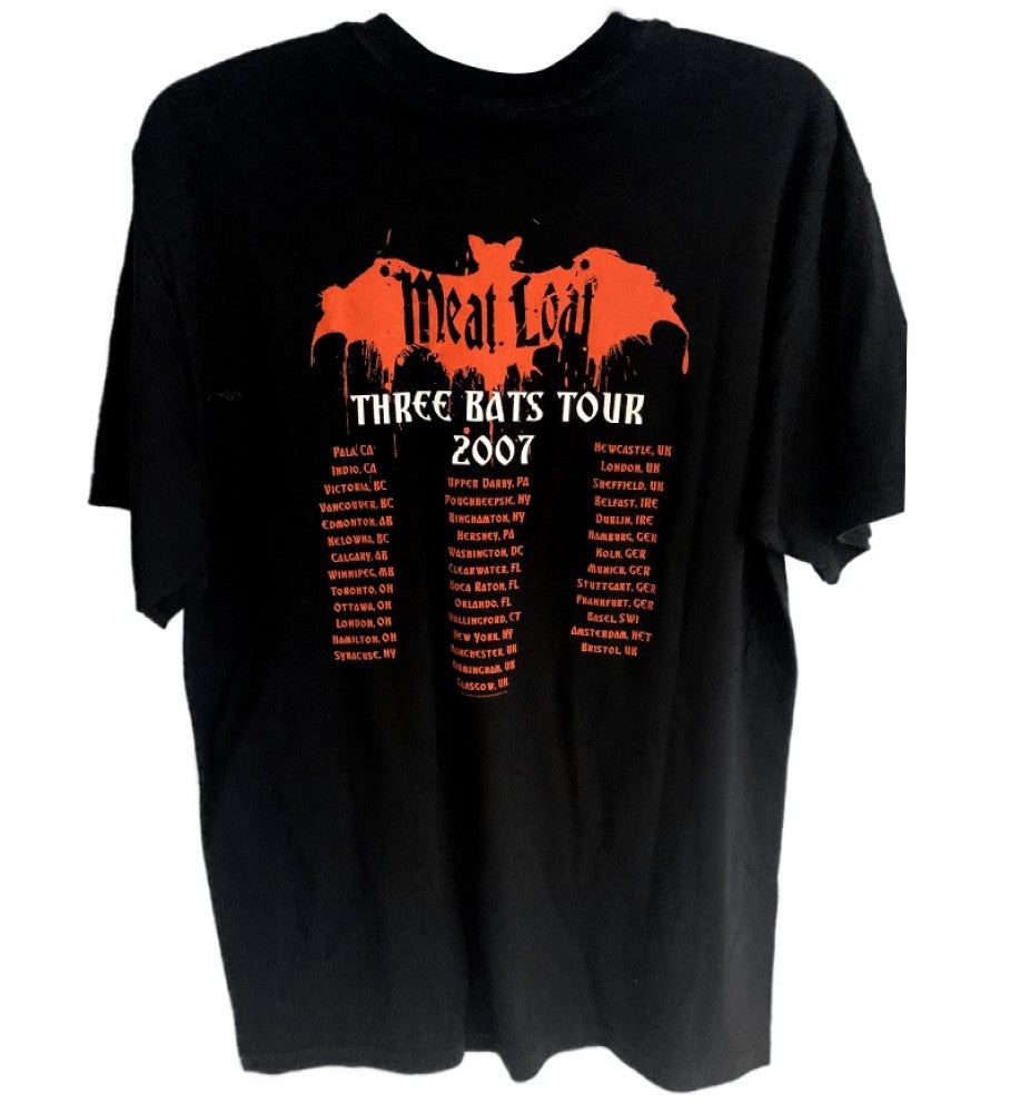 Meat Loaf - Three Bats Tour 2007 Printed Mens T-Shirt