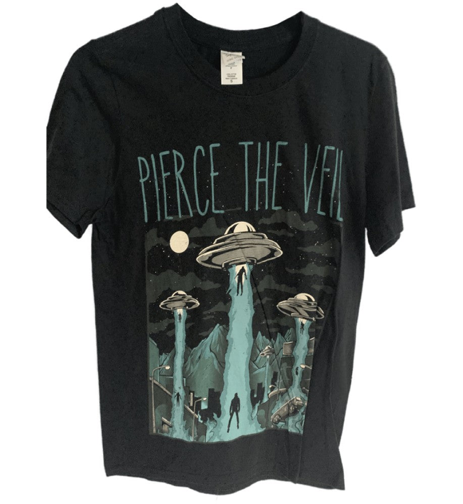 Pierce The Veil - Kidnap Aliens Graphic Print T-Shirt - Black