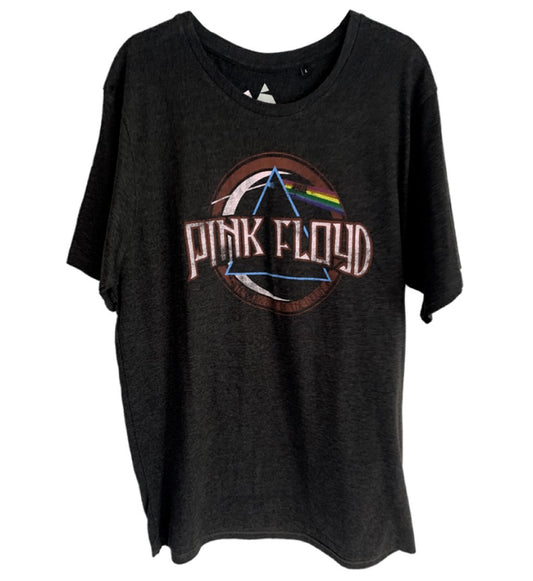 Pink Floyd - Vintage Dark Side Of The Moon Men's T-Shirt - Charcoal Grey