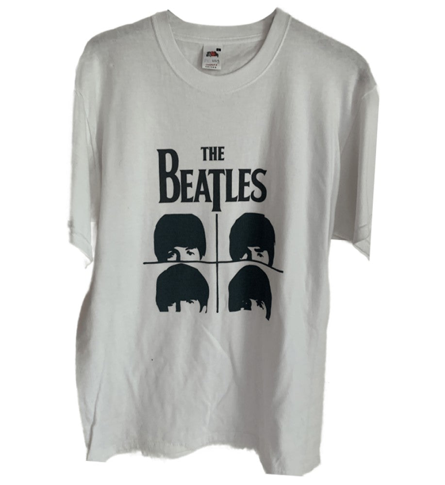 The Beatles - Four Head With Text Men's T-Shirt