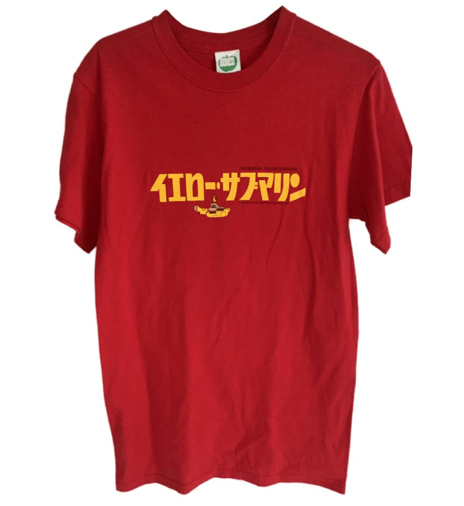 The Beatles - Japanese Print Men's T-Shirt Red