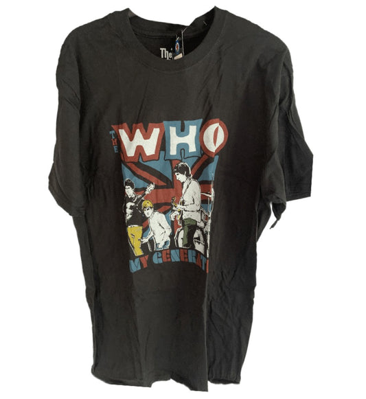 The Who Generation Sketch Print Men's T-Shirt Black