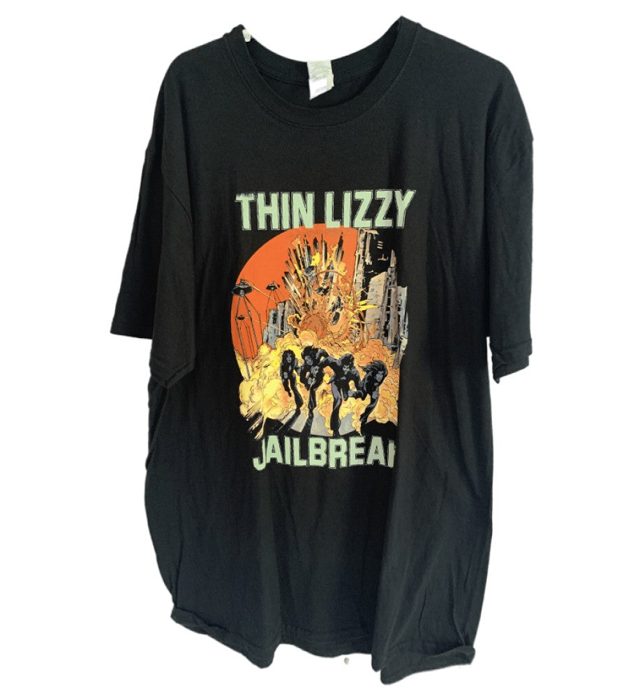 Thin Lizzy - Jail Break Explosion Print T-Shirt - Black