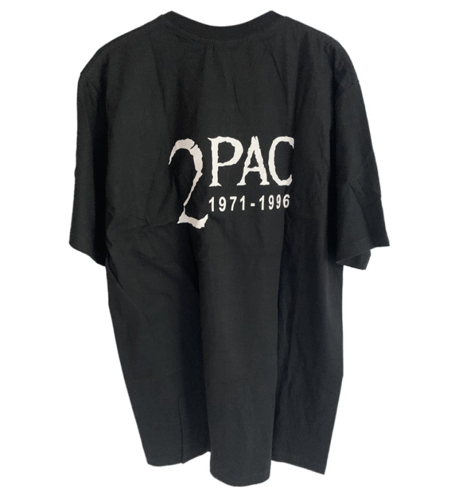 2PAC All Eyez On Me 1971-1996 Print Men's T-Shirt Black