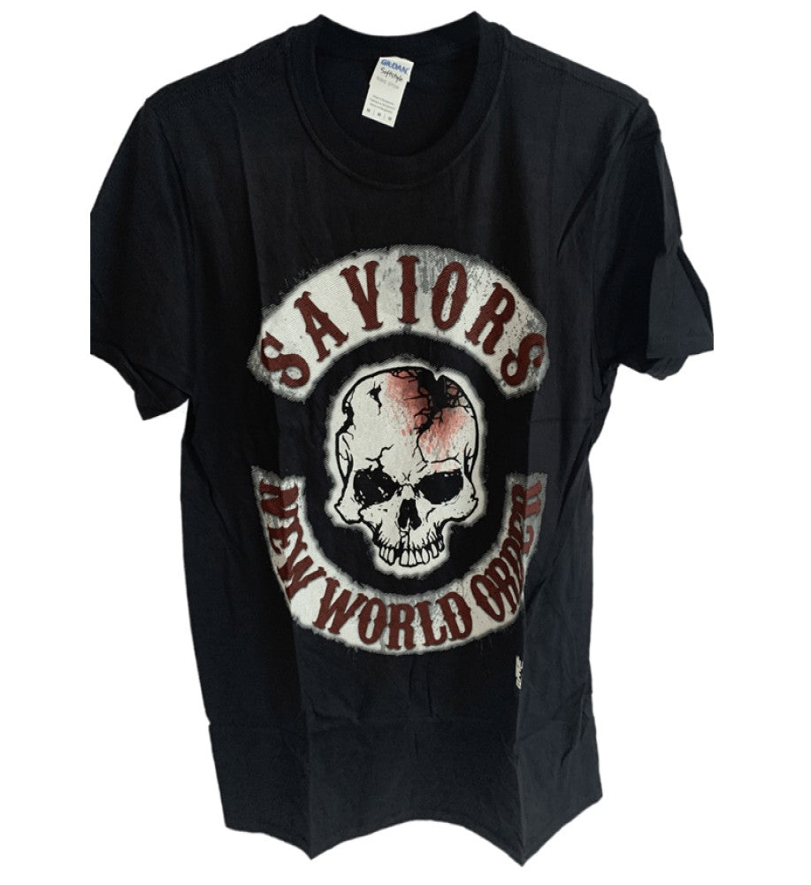 The Walking Dead - Saviors New World Order Skull Printed Mens T-Shirt