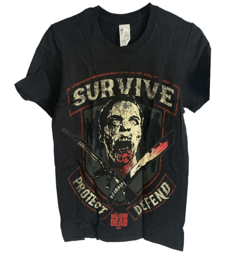 The Walking Dead - Survive Protect Defend Printed T-Shirt