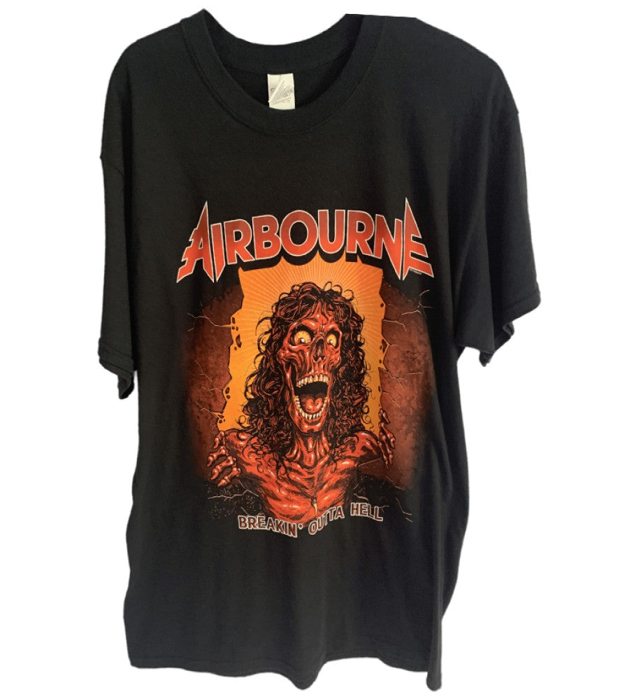 Airbourne-Band Breakin Outta Hell Skeleton Logo Men's T-Shirt