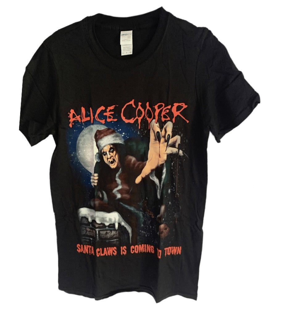 Alice Cooper - Santa Clawns Is Coming To Town Men's T-Shirt - Black