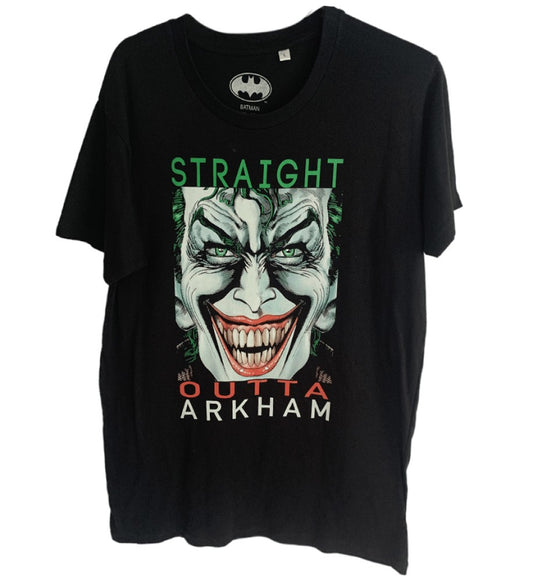 Batman -Straight Outta Arkham Men's T-shirt - Black