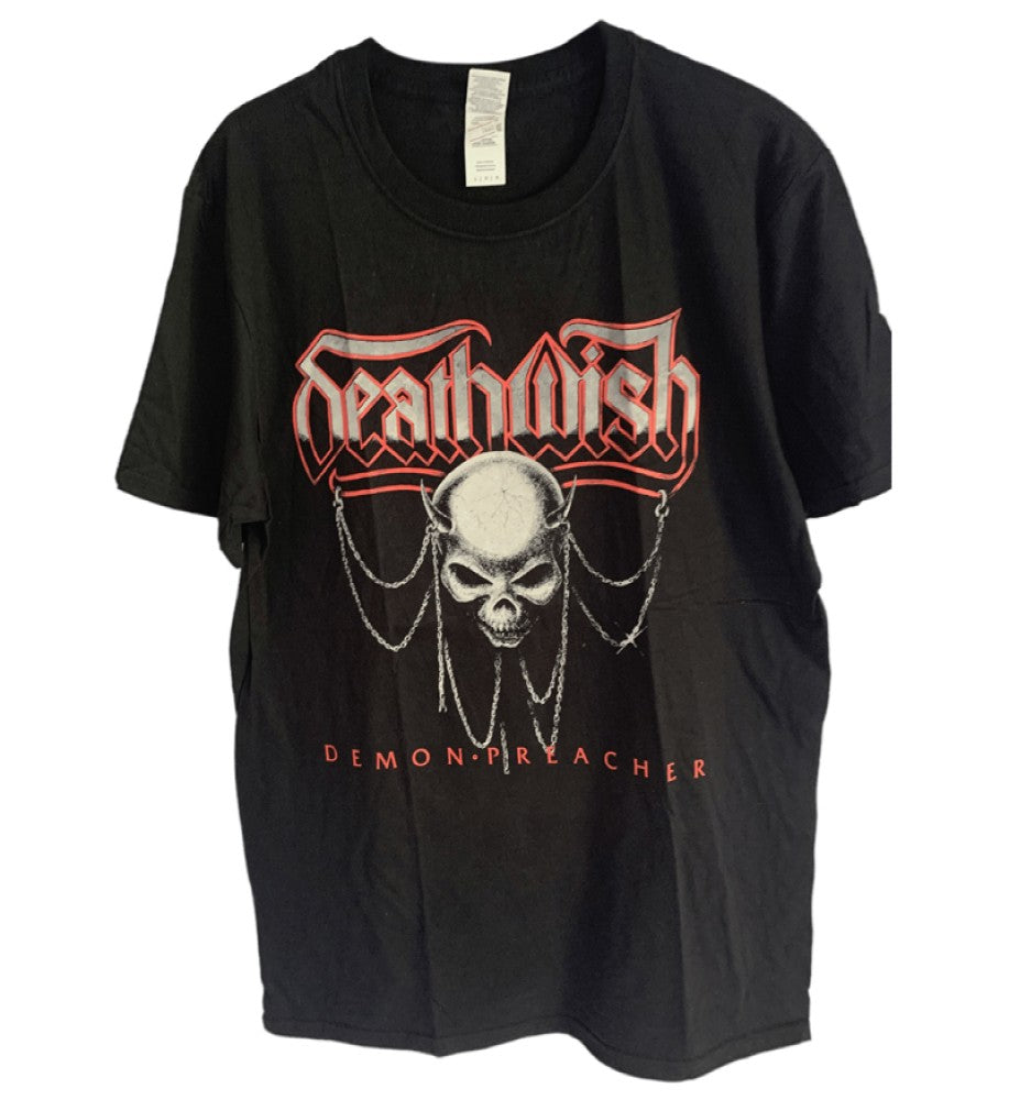 Death Wish-Demon Preacher Men's T-Shirt - Black