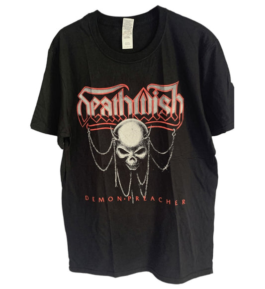 Death Wish-Demon Preacher Men's T-Shirt - Black