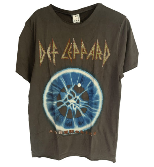 Def Leppard-7 Day Weekend Tour Adrenalize Men's T-Shirt - Charcoal Grey