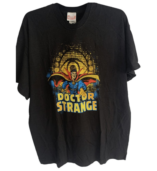 Doctor Strange Graphic Print Men's T-Shirt - Black