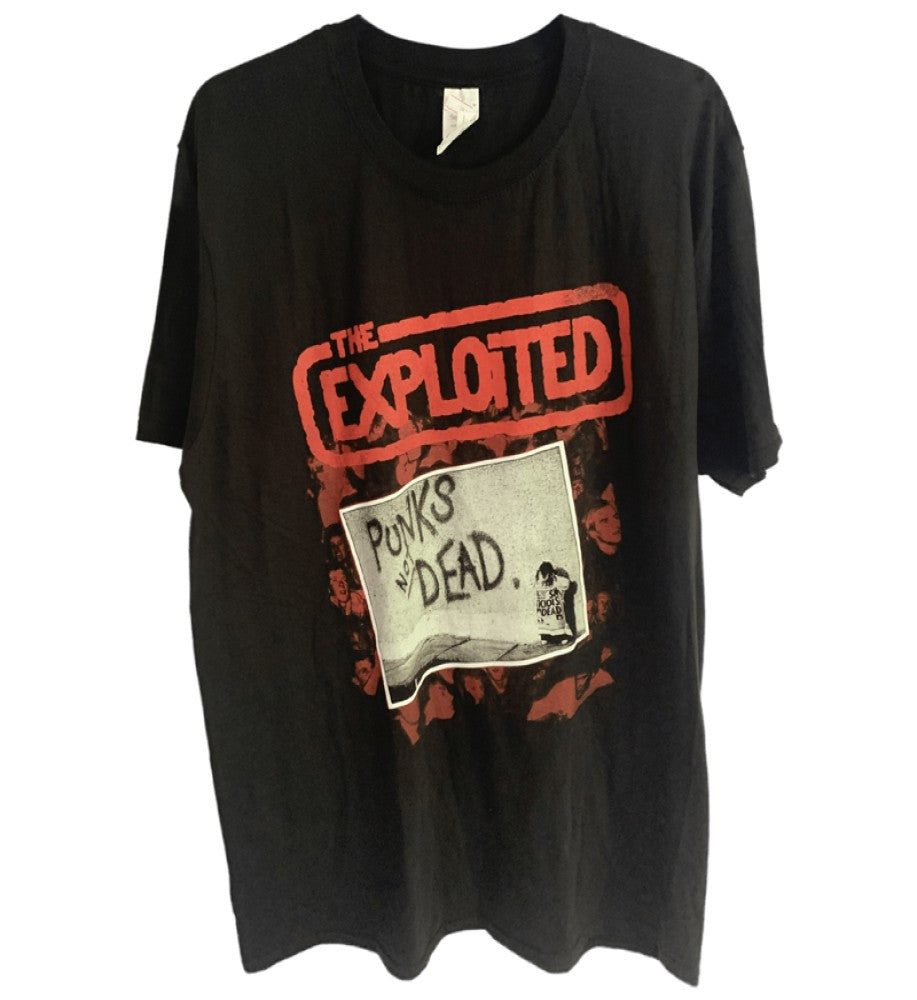 The Exploited - Punks Not Dead Logo Men's T-Shirt - Black