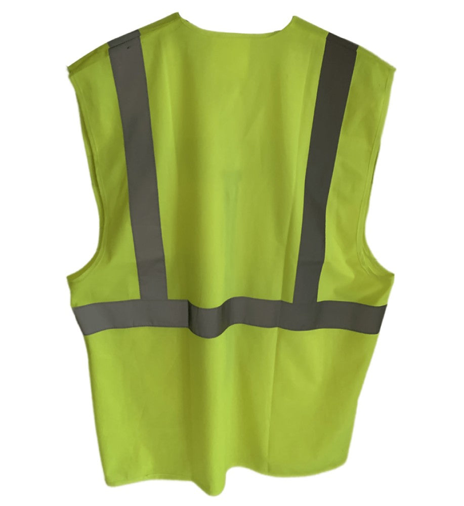 Hi Vis Zipper Waist Coat Yellow