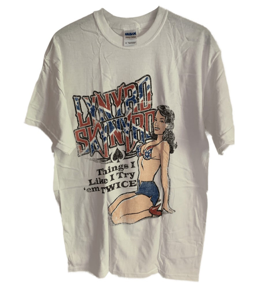 Lynyrd Skynyrd - Things I Like I Try Em Twice Men's T-Shirt - White