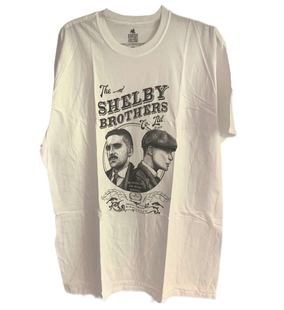 Peaky Blinders - Shelby Brothers Circle Men's T-Shirt - White