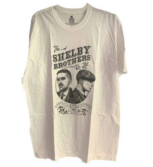 Peaky Blinders - Shelby Brothers Circle Men's T-Shirt - White