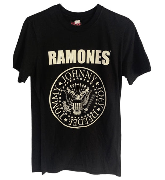 RAMONES - Both Side Printed Men's T-Shirt - Black