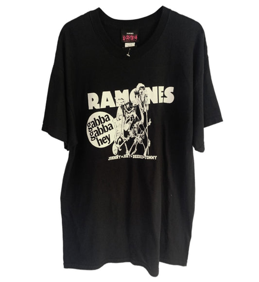 RAMONES - Gabba Gabba Hey Men's T-Shirt - Black