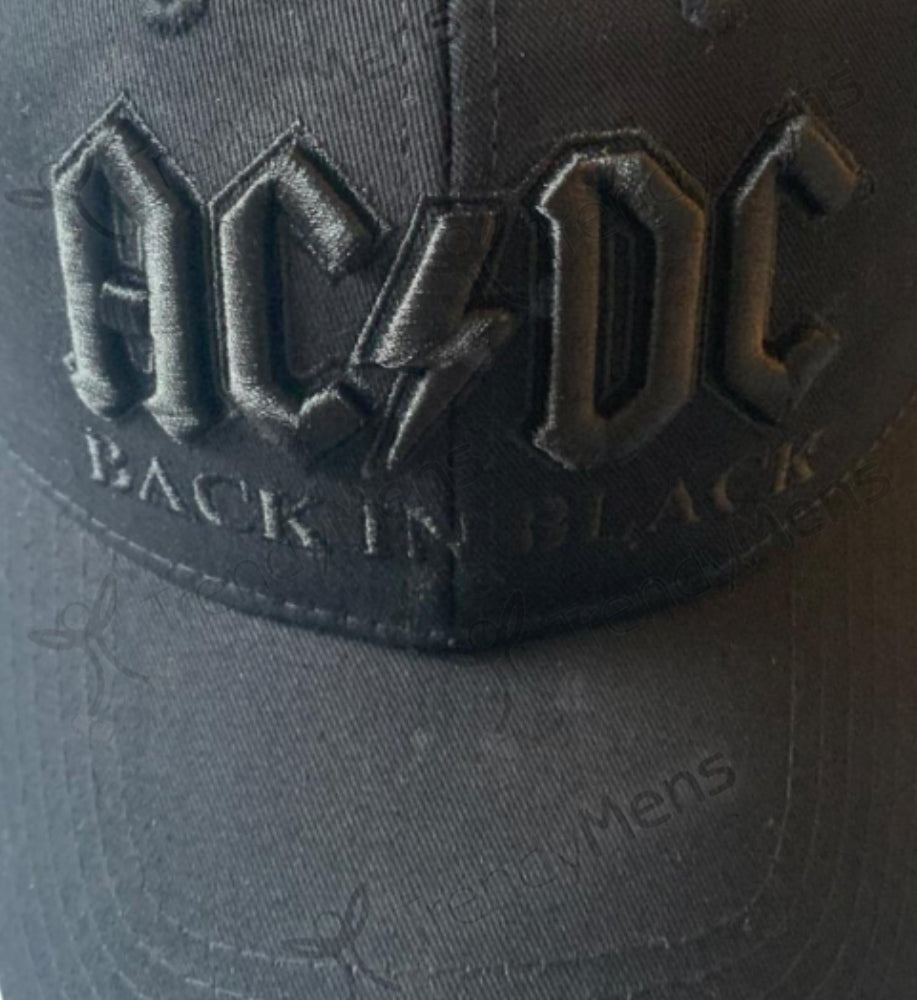 Buy AC DC Back in Black Baseball Cap Online