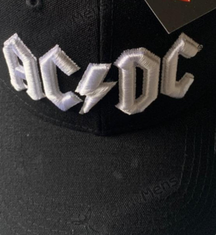 Buy AC/DC White Logo Baseball Cap Online