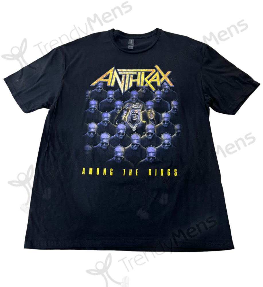 Anthrax Among the Kings Print T-Shirt - Black