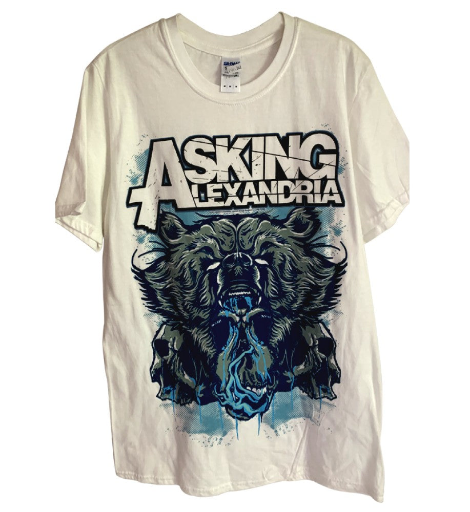Asking Alexandria - Bear Skull Printed Men's T-Shirt