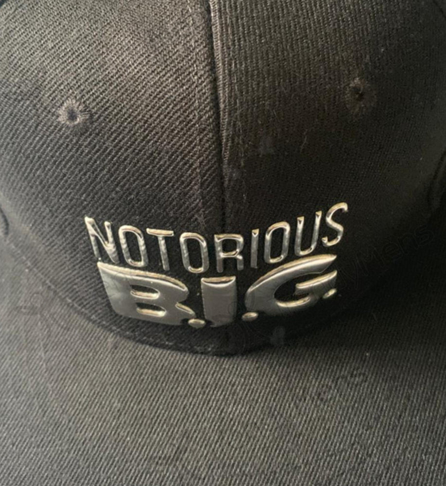 Buy Biggie Smalls Sonic Logo Notorious BIG Cap - Black