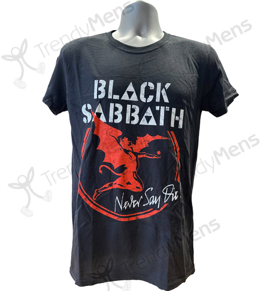 Black Sabbath - Archangel Never Say Die Print T-Shirt