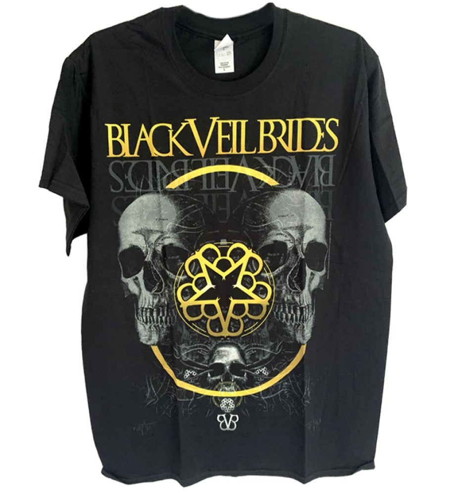 Black Veil Brides - Double Skull Printed Men's T-Shirt