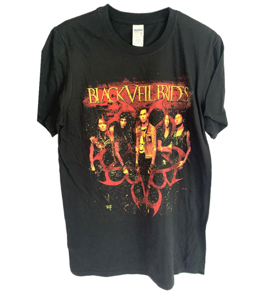 Black Veil Brides - Vintage Fire Group Photo Printed Men's T-Shirt