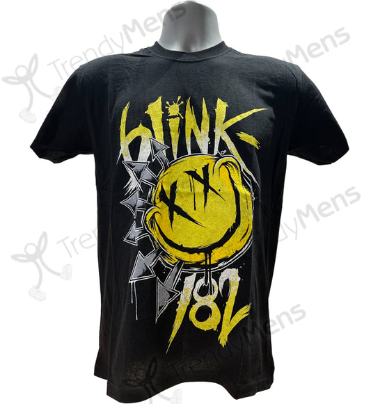 Blink-182 - Big Smile Graphic Print T-Shirt - Black
