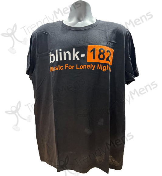 Blink-182 - Lonely Nights Graphic Print T-Shirt - Black