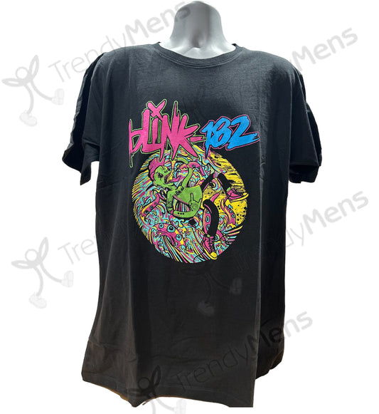 Blink-182 - Overboard Event Graphic Print T-Shirt - Black
