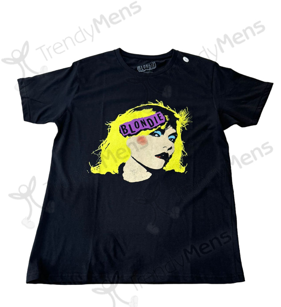 Blondie Punk Logo T-Shirt in Black