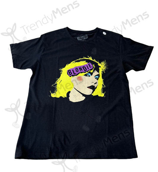 Blondie Punk Logo T-Shirt in Black