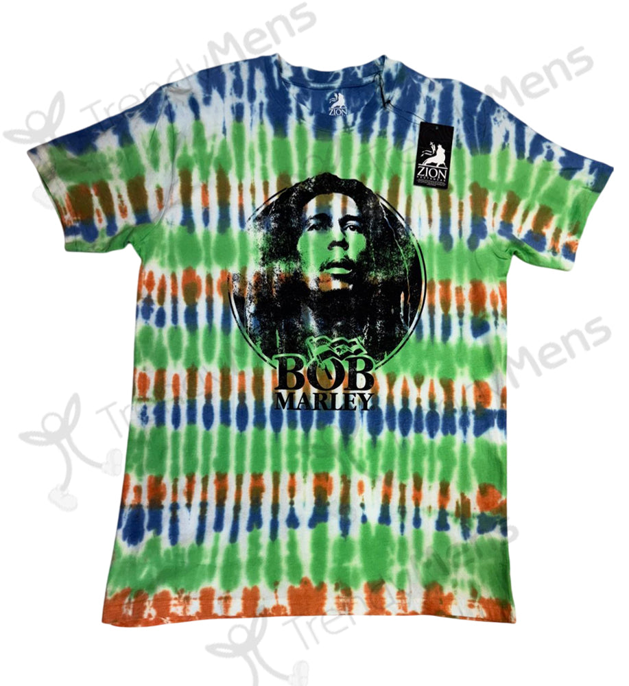 Bob Marley - Black And White Logo Wash Collection T-Shirt - White