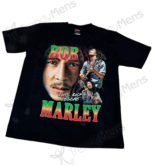 Bob Marley - Roots, Rock, Reggae Both Side Print T-Shirt
