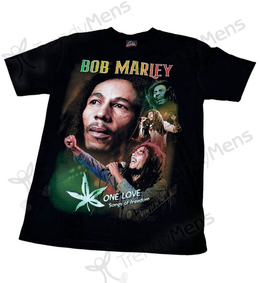 Bob Marley - One Love Songs of Freedom Both Side Print T-Shirt