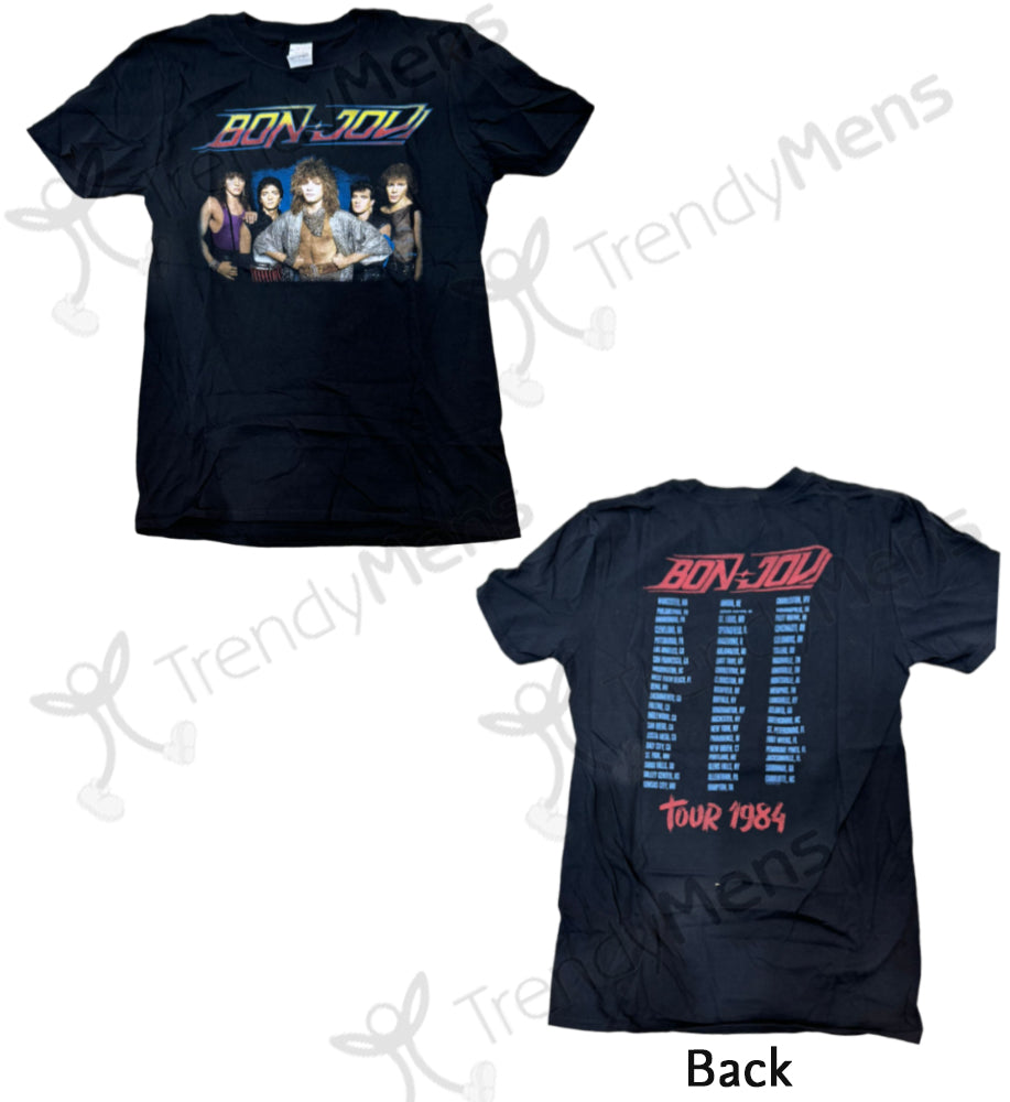 Bon Jovi Tour '84 T-Shirt in Black