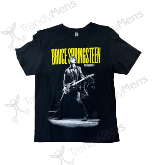 Bruce Springsteen - Winterland Ballroom Guitar Printed T-Shirt