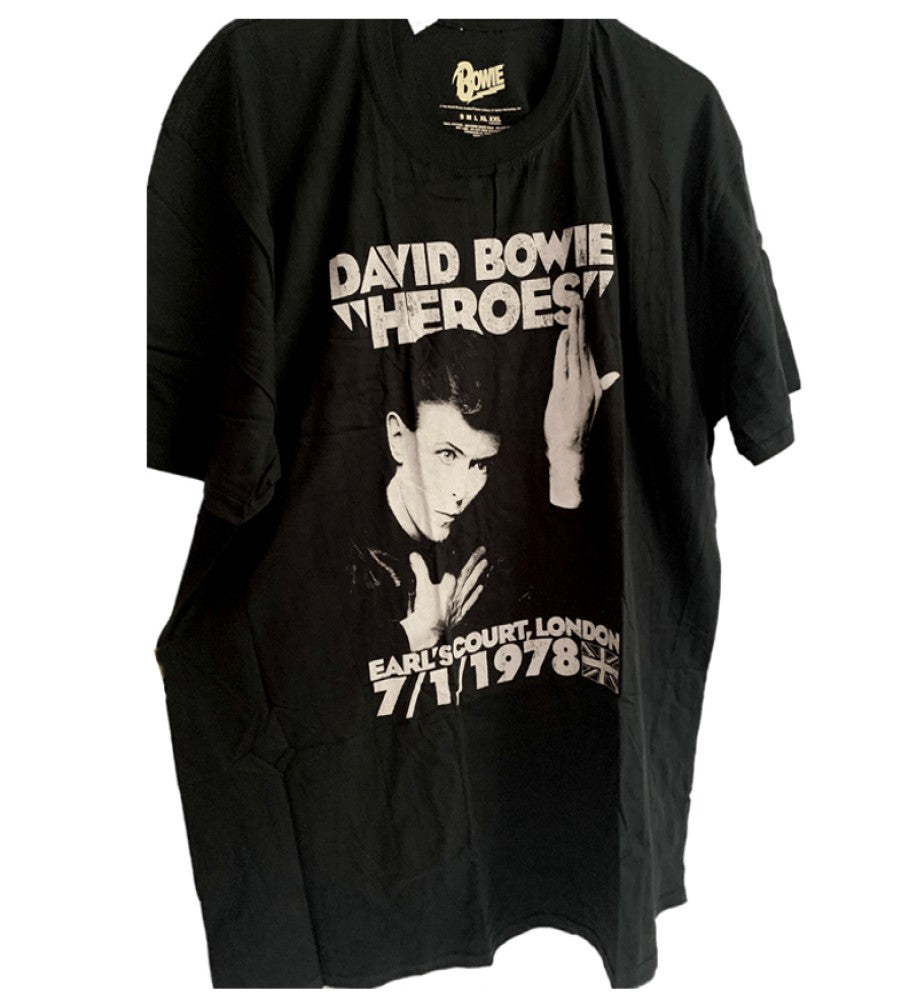 David Bowie - Heroes Earl's Court 1978 London Printed Men's T-Shirt