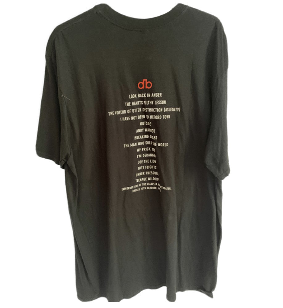 David Bowie - Ouvrez Le Chien Dallas 95 Printed Men's T-Shirt Black