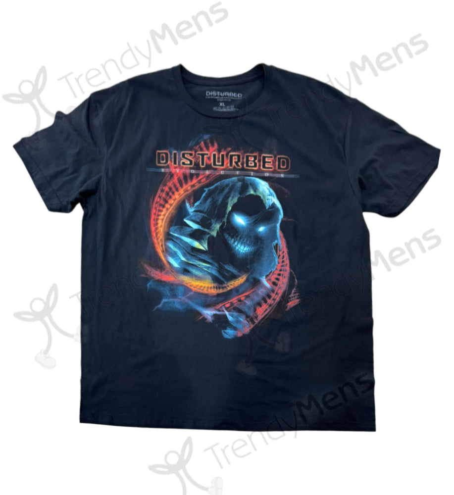 Disturbed DNA Swirl Print T-Shirt - Black
