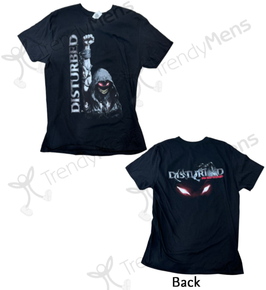 Disturbed Up Yer Military Print T-Shirt - Black