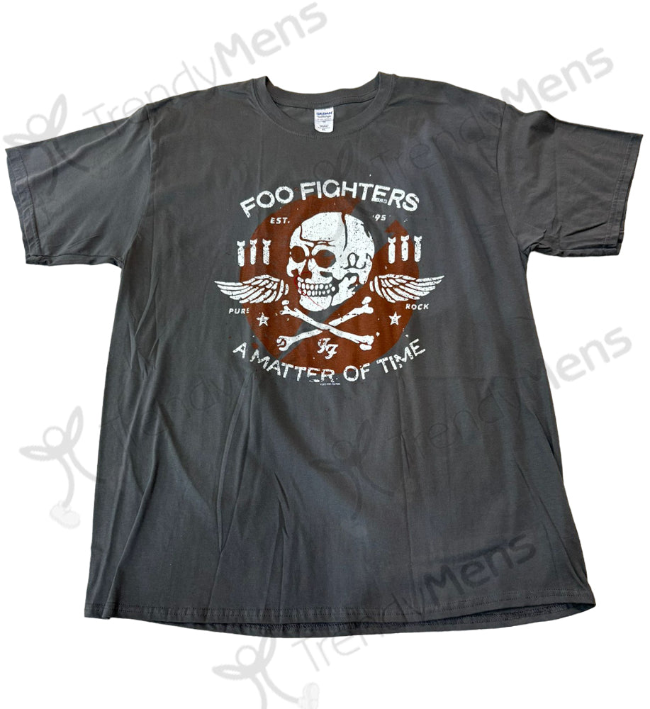 Rock Off Foo Fighters Maglietta Ufficiale 'Triangle' – Unisex, Taglia XXL, Nera, Maniche Corte